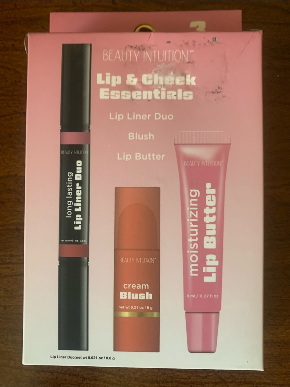 NWOT Beauty Intuition 3pc Lip & Cheek Essentials